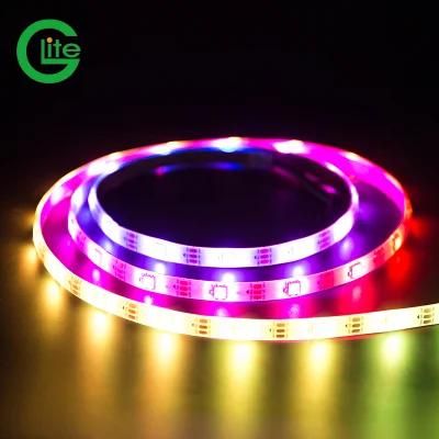 LED Strip Ws2812 LED Pixel Ws2812 60LEDs 5V Programmable LED Strip