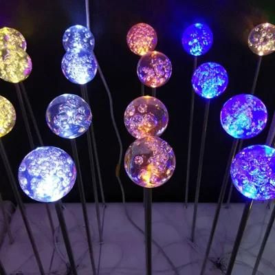 LED Solar Luminous Bubble Ball Reed Lamp Landscape Decorative Lamp Outdoor Garden Lawn Lamp