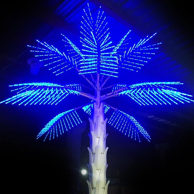 Toprex Decor Event Party Supplier Large Christmas Light Bulbs Customizable Colorful Artificial Coconut Palm Tree