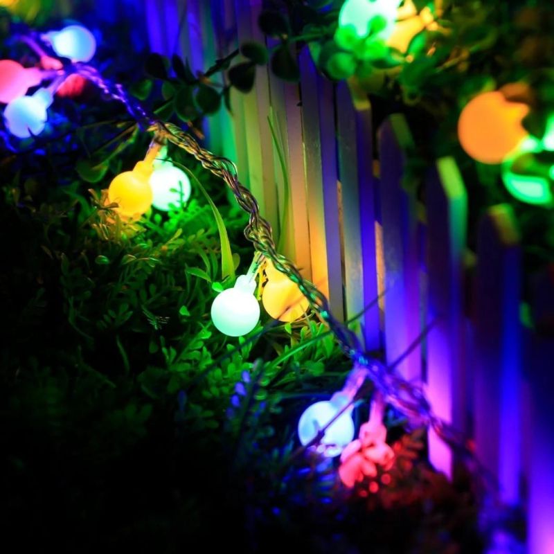 Blue Color Globe String Light for Garden Party Decoration