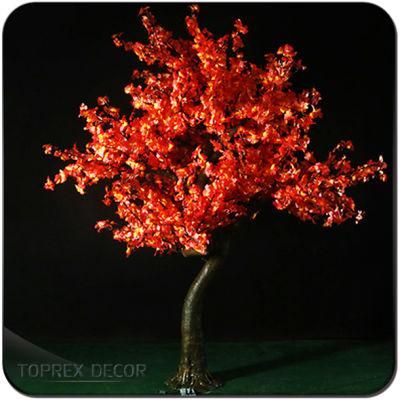 Quality Wholesale Christmas Light Strands Customizable Plants Leaves Indoor Artificial Red Maple Tree for Sale