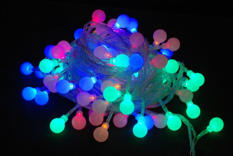 LED External Xmas Light Decoration LED Color Changing Light LED Ball String Lights