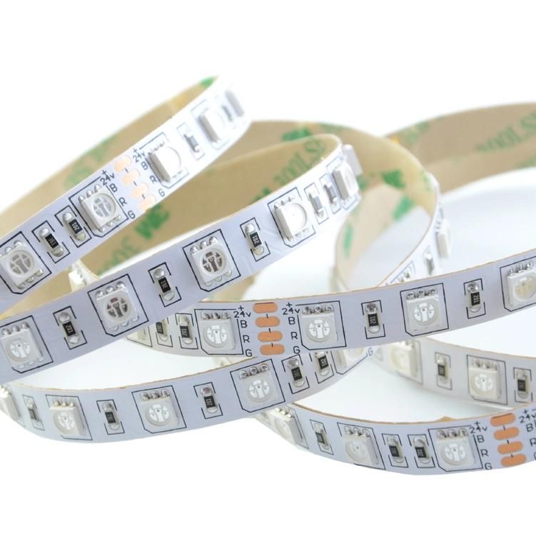 Indoor Lighting Triangle SMD5050 RGB LED Strip Light For Christmas Tree 60LED, 60LEDs/m