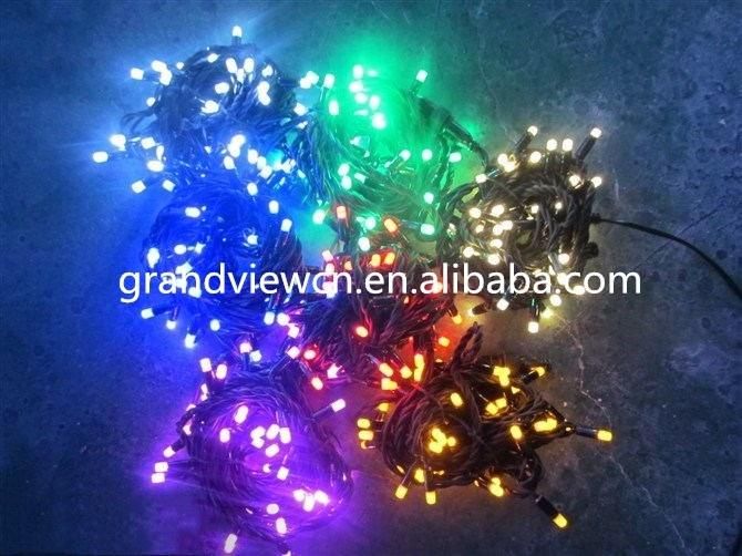 Christmas Holiday Rubber Cable Wire String Light with Glue Inside