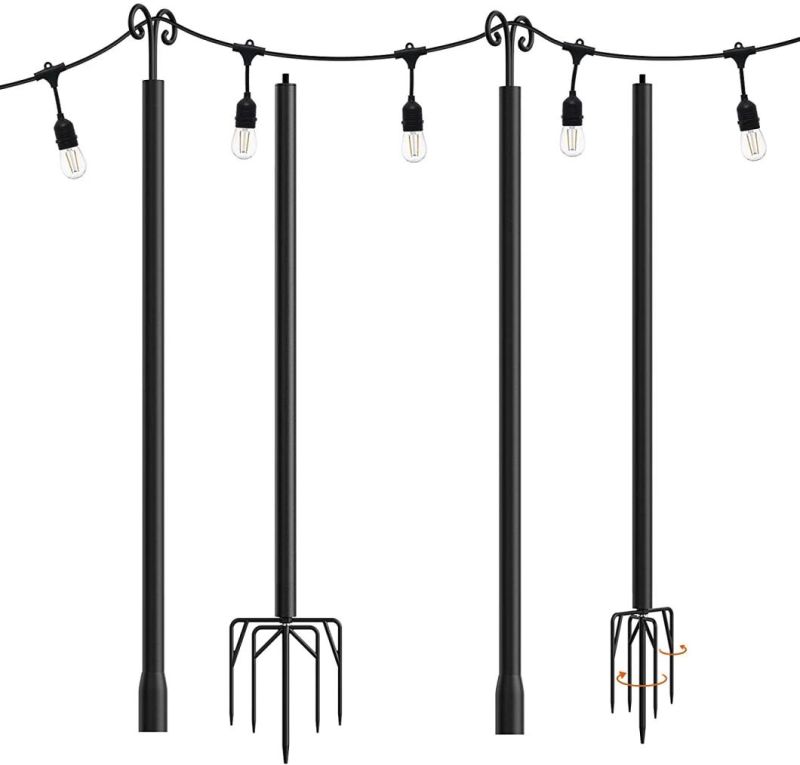 String Light Poles for Your Garden, Terrace, Wedding, Party, Birthday Decoration