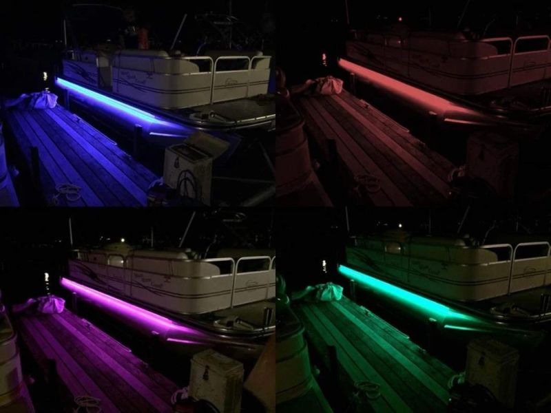 16.4FT 12V Remote Control LED 5050 RGB LED Strip Light Fit for Marine Boat