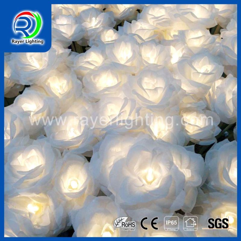 Outdoor Flower Garden Decoration Flower Light Ground Plug Series Rose Light