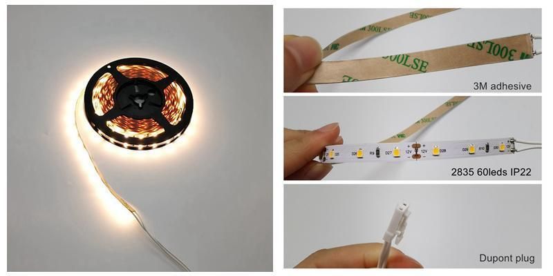 Wholesale 12 Volt Tape Lights Flexible 12V 2835 SMD LED Strip Light for LED Mirror