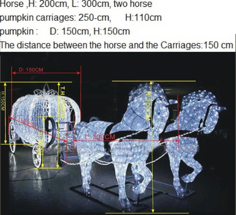 2018 New Deer Carriage Santa Claus Christmas Motif Light