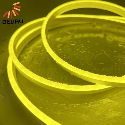 Customs Slim 6*12mm Silicone Tube 12V Flexible LED Neon Strip Neon Tube Light Outdoor