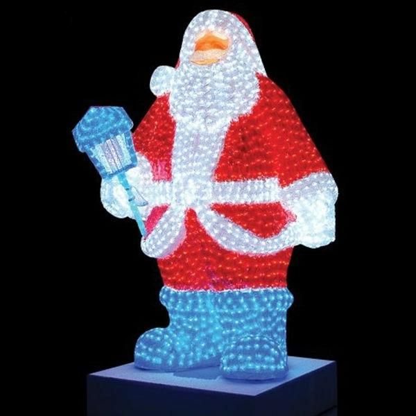 Giant Lighted LED Commercial Grade Santa Claus Christmas Decoration Display