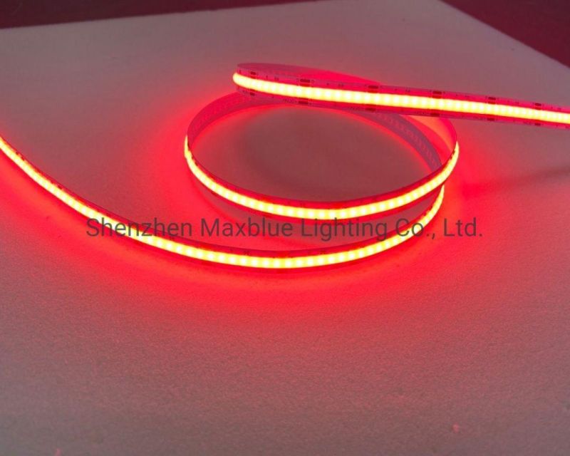 DC12V/24V 10W/12W Red Color COB LED Strip 3 Years Warranty