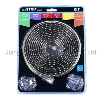 Ce RoHS 230V 1m/2m/5m/10m/25m/50m Blister Package Kit Strip Light Rope Light with Male-Female Connector Tira LED