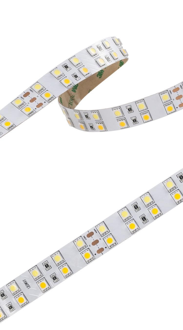 High brightness SMD 5050 120LEDs/m CCT Adjustable LED Strip Lights with CE cetification