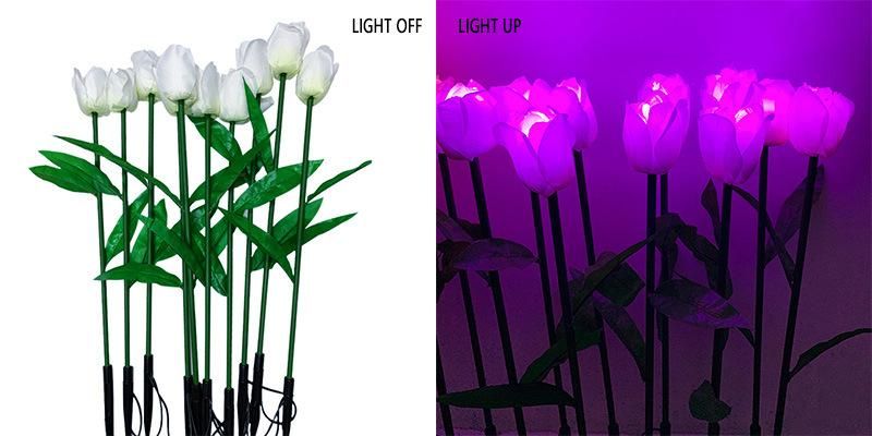 Toprex Decor Festive & Party Supplies Outdoor LED Tulip Flower for Wedding Decor