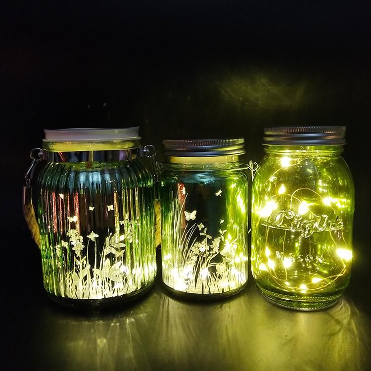 LED String Fairy Star Firefly Mason Glass Jar Lights