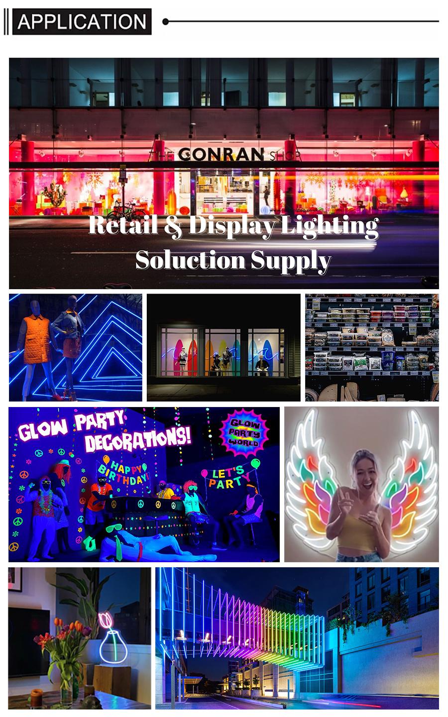 Waterproof LED Flex Neon Indoor and Outdoor Advertising Custom LED Neon Signfor Building Decoration Room