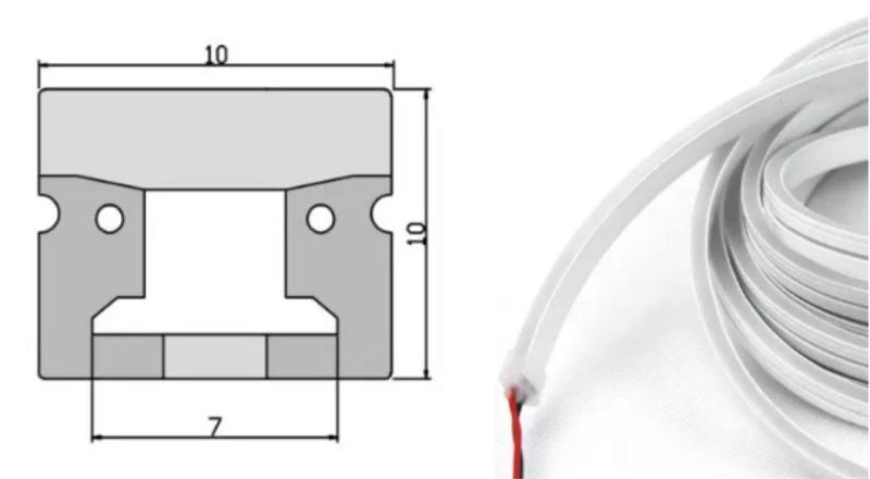 Ap1010f Milk White Top View LED Neon Flex Light Silicon Tube for 120LEDs/M Strip with Ce & RoHS Certification