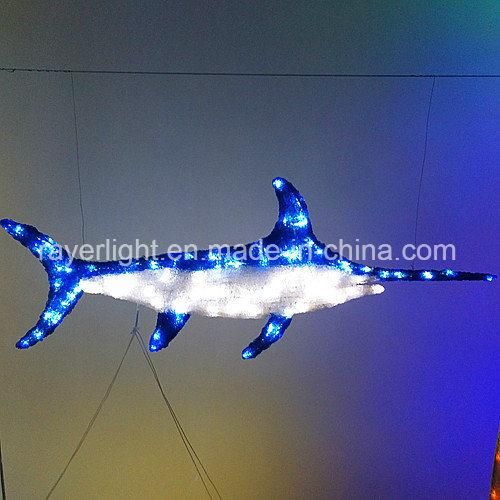 Shopping Mall Decoration Huge 2D Christmas Figure Lighting LED Animal Motif Light