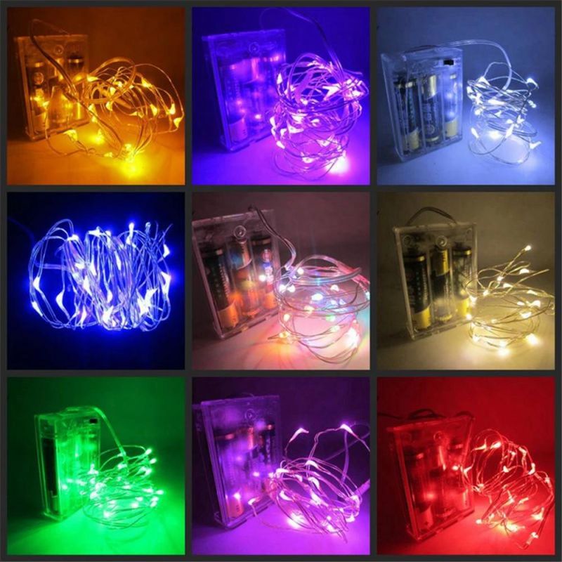 Copper Wire 3 AA Battery Operated LED Micro String Light