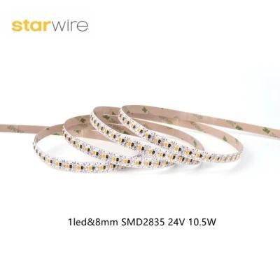 SMD2835 125LEDs/M 1LED&8mm Cuttable 10.5W LED Strips