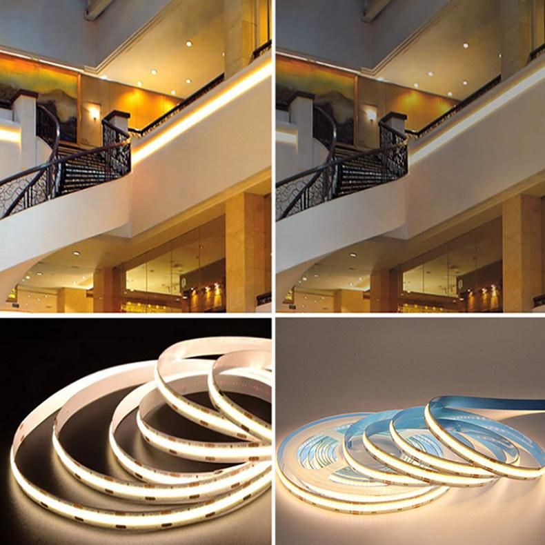 12V 24V COB LED Strip Lights White Warm White 320LEDs 480LEDs for Club Restaurant Hotel Supermarket Decoration