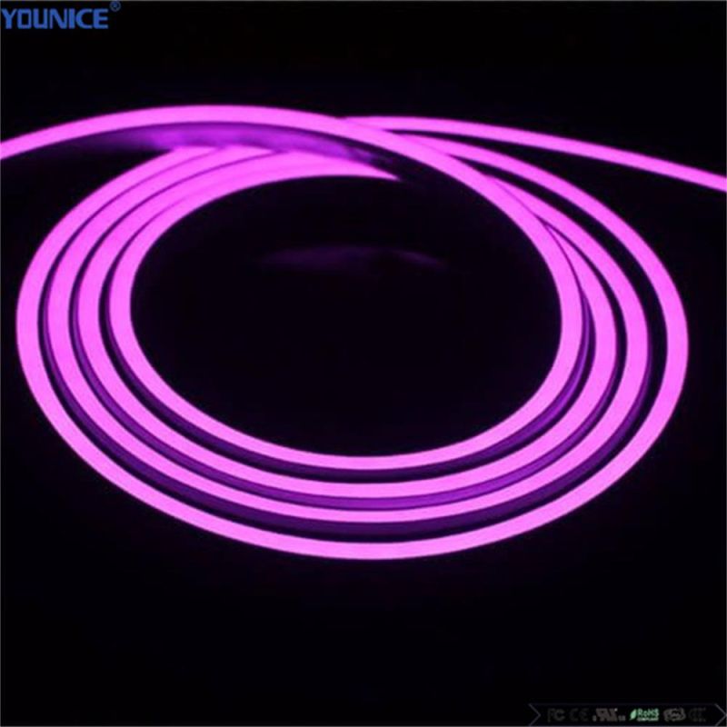 R/G/B/Y/O/W/W DC24V Size 8*13.5mm Side Bending LED Flexible Neon Strip for Sign