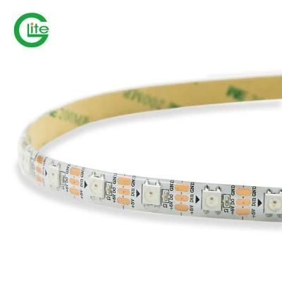 Pixel LED Strip Ws2812 Ws2812 LED Strip 5V 60LEDs IP20 Non-Waterproof