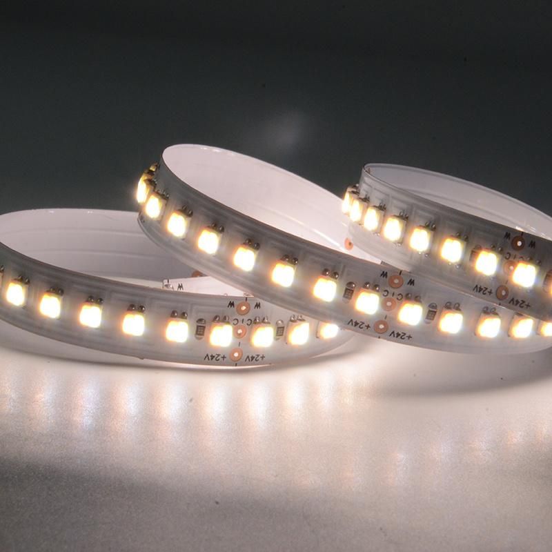 Factory Price SMD 3527 120LEDs/m CCT Adjustable LED Strip Lights with CE cetification