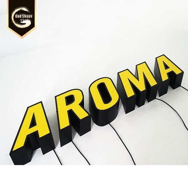 3D Illuminated Stainless Steel LED Front Light Channel Letter Sign