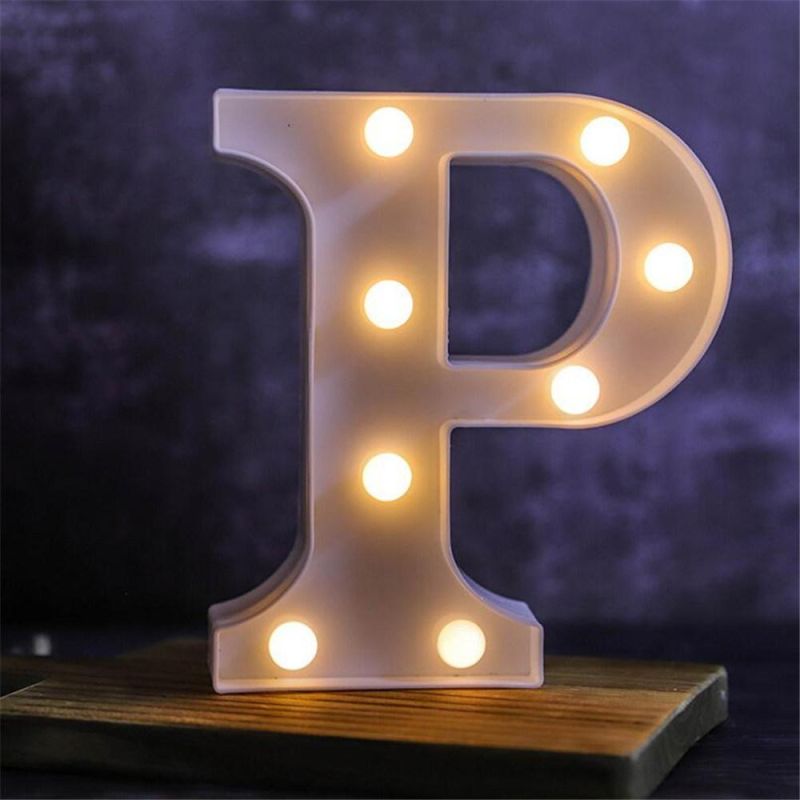 Paper Made Letter Wedding Birthday Party Decor Strip LED Light