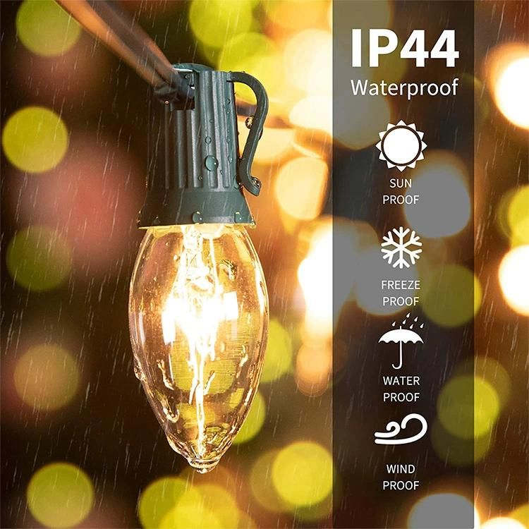 Xmas LED Outdoor C7 Clamp Festoon Light Patio String Light