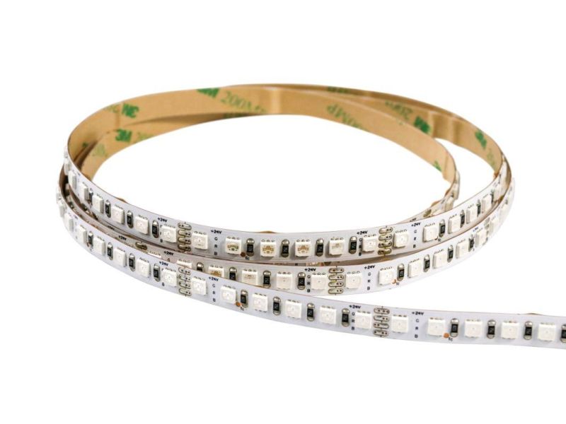 SMD 3528 120LEDs 24V 12.8W RGB LED Strip for Indoor or Outdoor Decoration