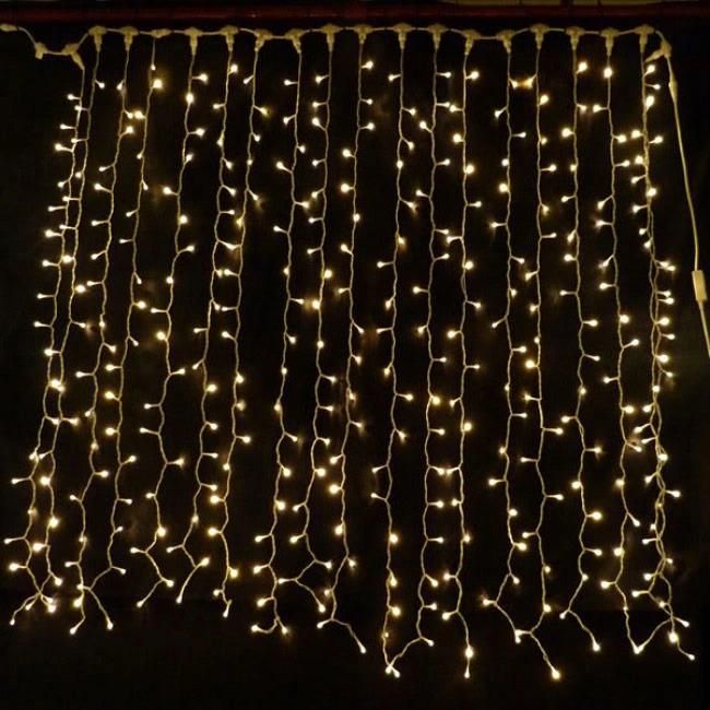 High Quality OEM IP65 Waterproof 220V Wedding Decorative Project Decorations Christmas LED Curtain Light