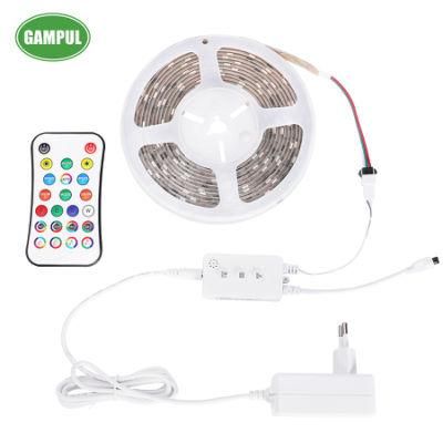 China Manufacturer 21W Flexible Smart Music Chasing RGB LED Strip Light for Decorations