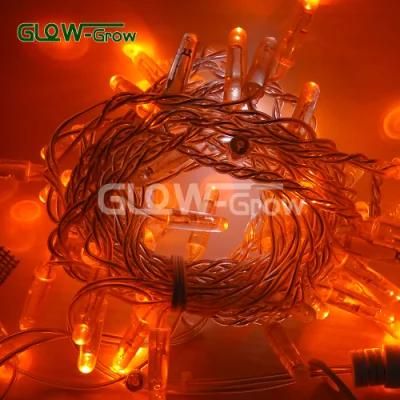 Waterproof Christmas Garden Lights LED PVC Wire String Light with Flash Bulb 5+1