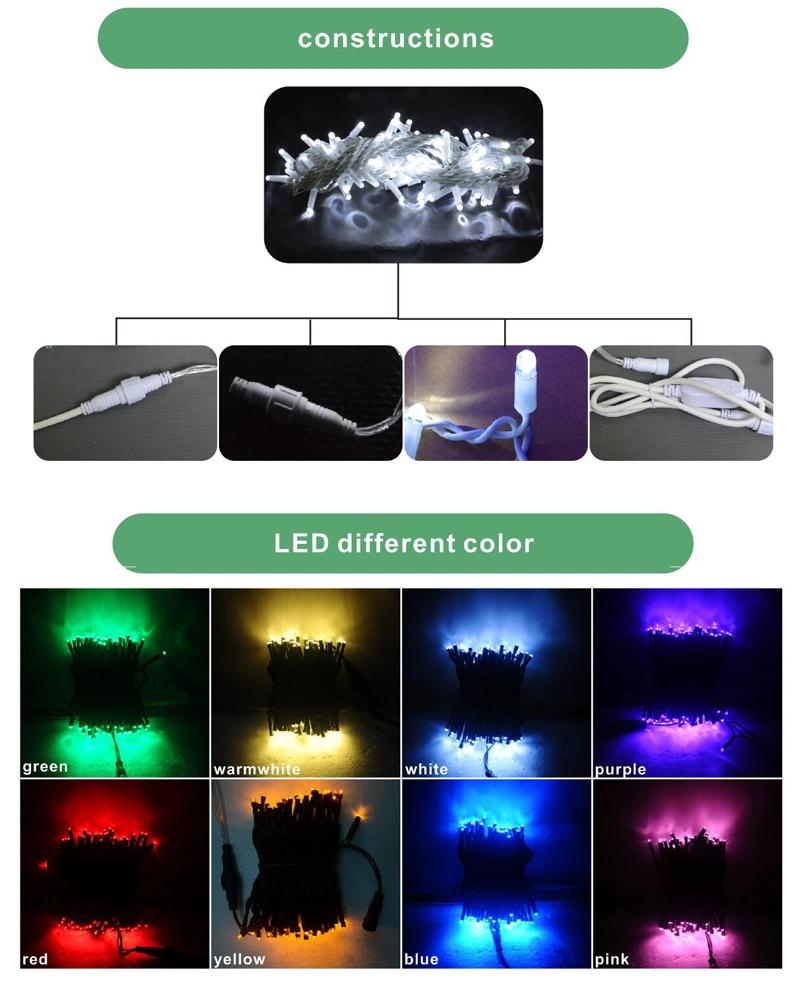 Outdoor Garden Waterproof 10m 100LEDs IP65 String Light