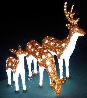 LED Motif Lighted Sika Deers for Christmas Decoration