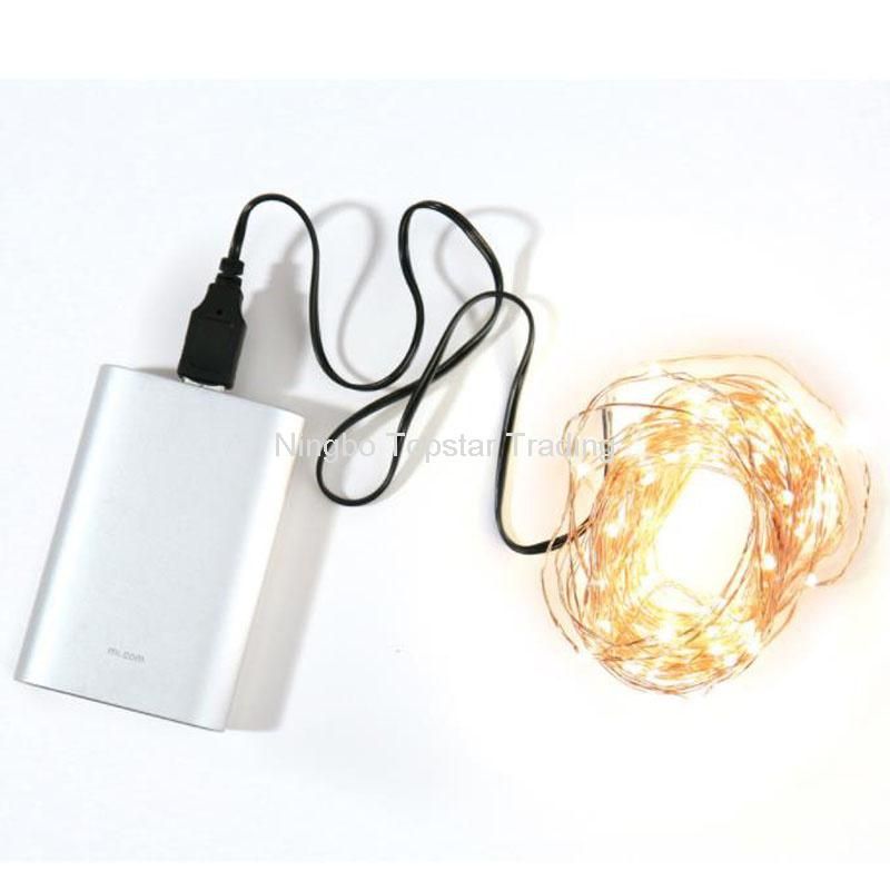 USB Powered Wedding Party Christmas Bedroom Decoration Chain Xmas Lights Copper Strip Light Wire String LED Fairy Light USB String Light USB Copper Light