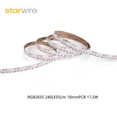 RGB 2835 LED Strip 240LEDs/M 17.2W Indoor Lighting