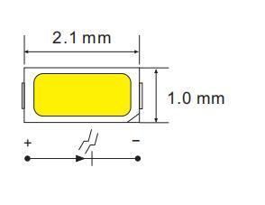 336LEDs/M Nature White DC24V SMD2110 Flexible LED Strip for Dots-Free LED Linear Light