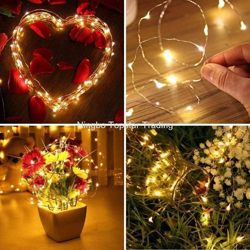 USB Powered Wedding Party Christmas Bedroom Decoration Chain Xmas Lights Copper Strip Light Wire String LED Fairy Light USB String Light USB Copper Light