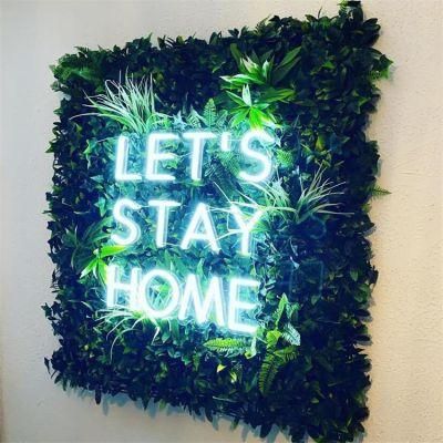 Customized Neon Sign Let&prime;s Stay Home LED Custom Neon Light for Advertising Use for Advertising Signage