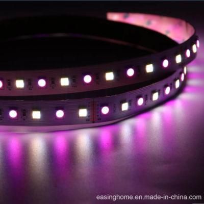 2018 Hot Sales SMD5050 Rgbww Adjustable Strip Light Waterproof 5 Chips in 1 LED Rigid Strip Light for LED Rope Lighting