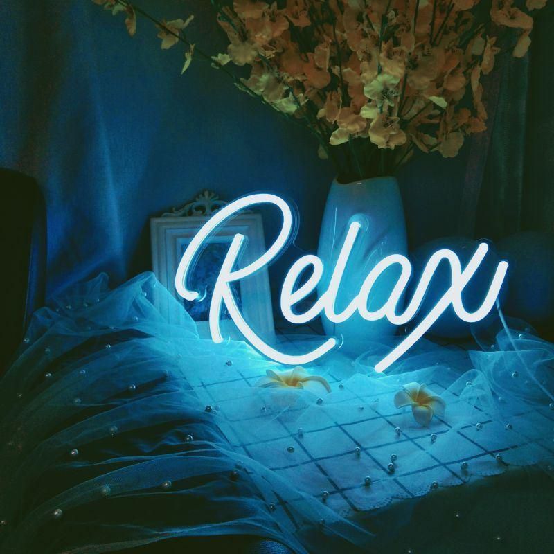 USB Powered Relax Neon Sign for Night Home Decor