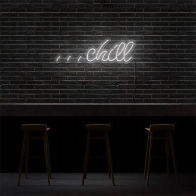 No MOQ Drop Shipping 12V Custom Made Acrylic Chill Neon Sign for Home and Bar