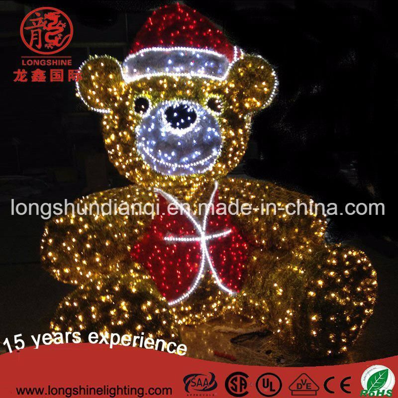 LED Christmas 3D Deer Motif String Decoration Light