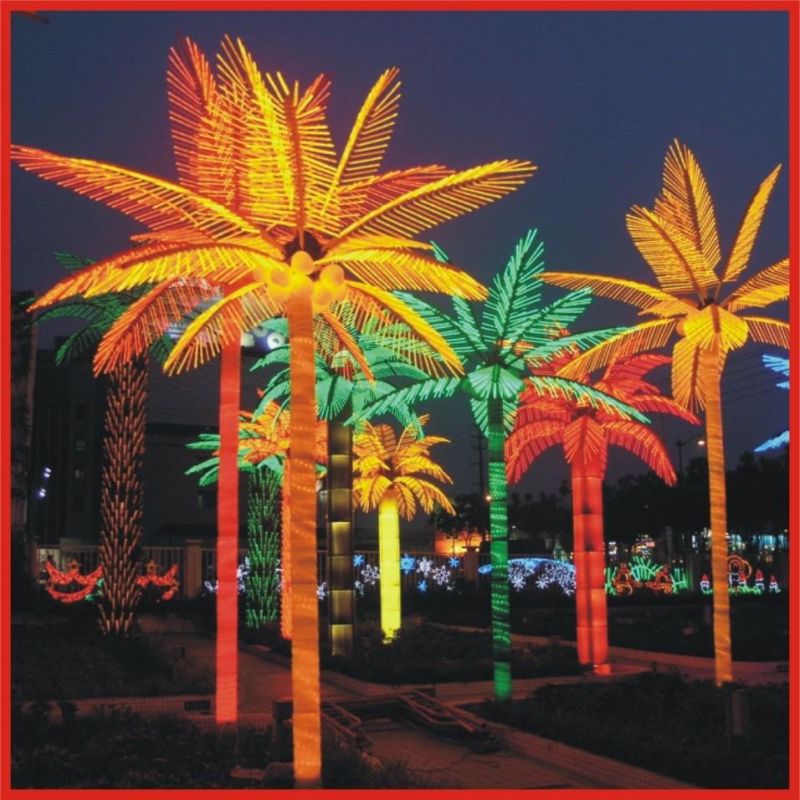 2018 Hot Outdoor Artificial Decorative LED Palm Tree Light