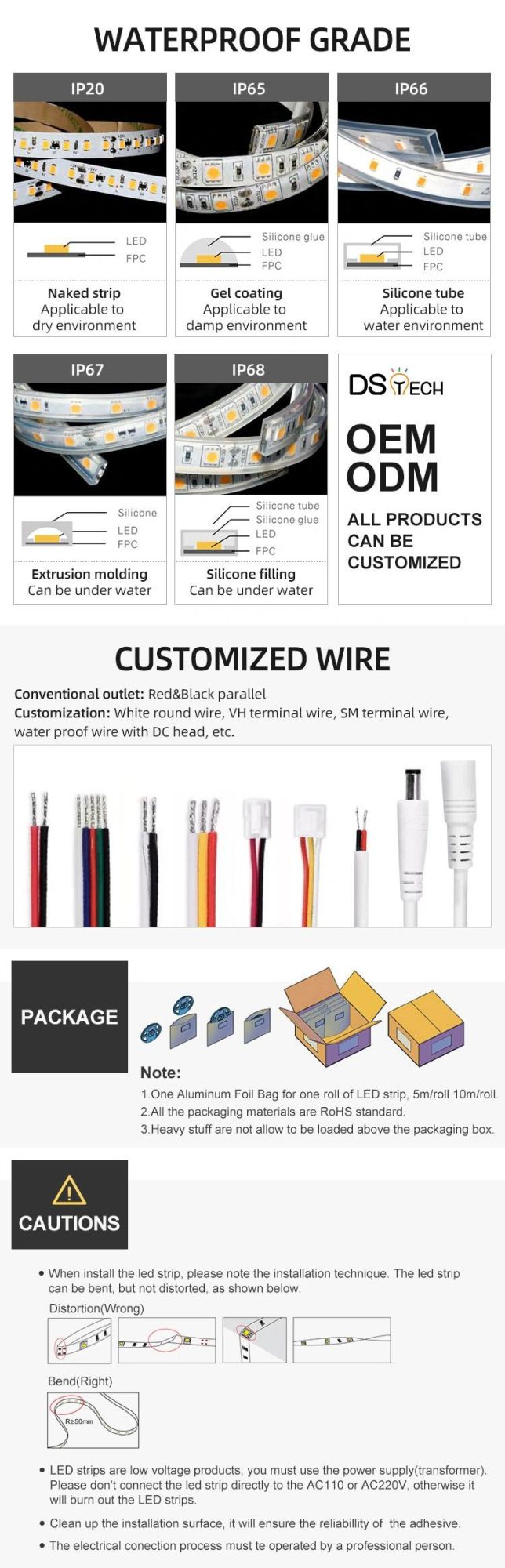 15.62mm Cut 9W 10W 12W DOT Free in Aluminum Profile COB LED Strip Light