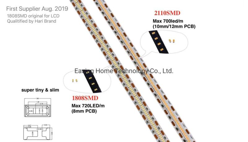 Decoration Flexibile LED Strip SMD1808 300LEDs/M with Ce RoHS Indoor Lighting